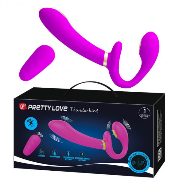 PRETTY LOVE - Thunder Bird Dual-head Electric Shock Wearable (Wireless Remote - Chargeable)